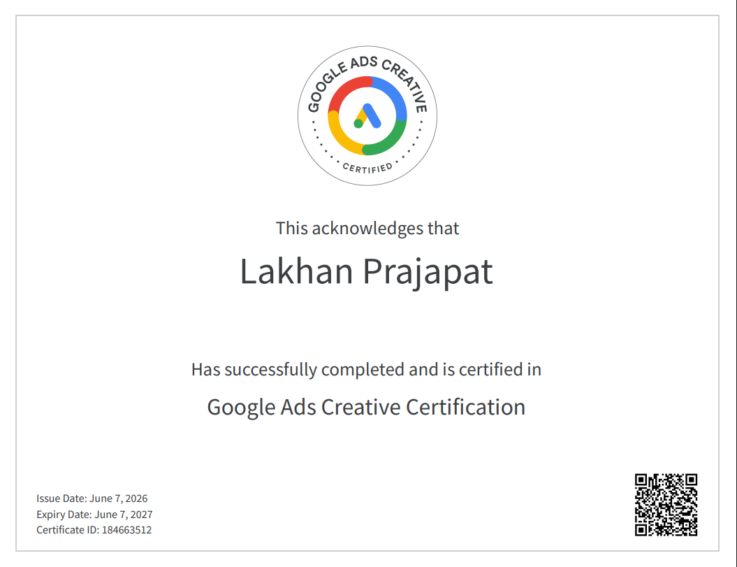 Google Ads Creative Certification